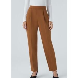 Halara Flex™ High Waisted Pocket Tapered Work Pants in Glazed Ginger. Size L.
